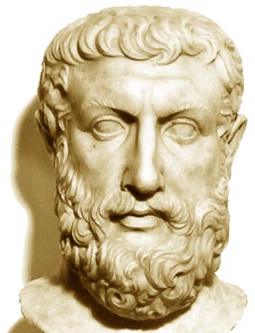 El filósofo griego Parménides