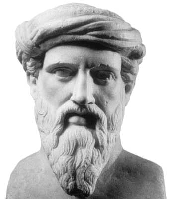 El filósofo griego Pitágoras